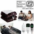 Solid 100 W Gold Double Electric Blanket