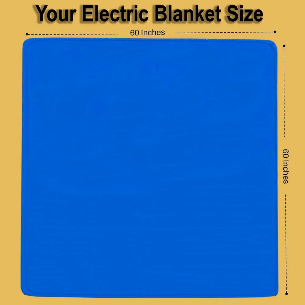 Solid 100 W Gold Double Electric Blanket