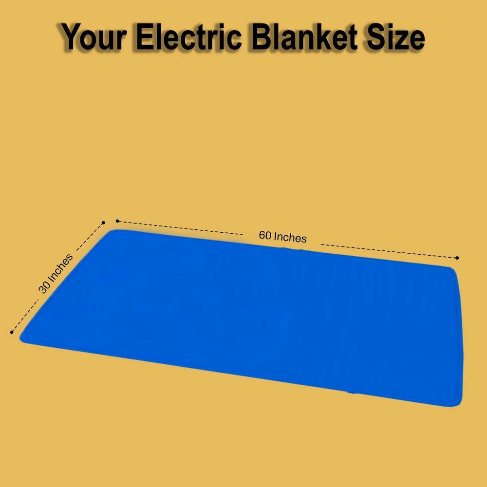 Solid 100 W Gold Double Electric Blanket