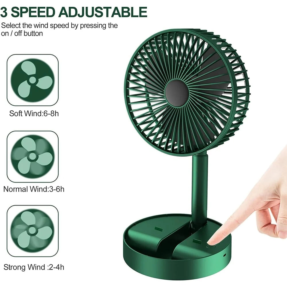 Metal Rechargeable Telescopic Fans