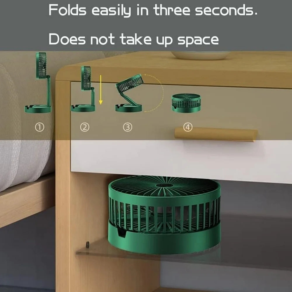 Metal Rechargeable Telescopic Fans